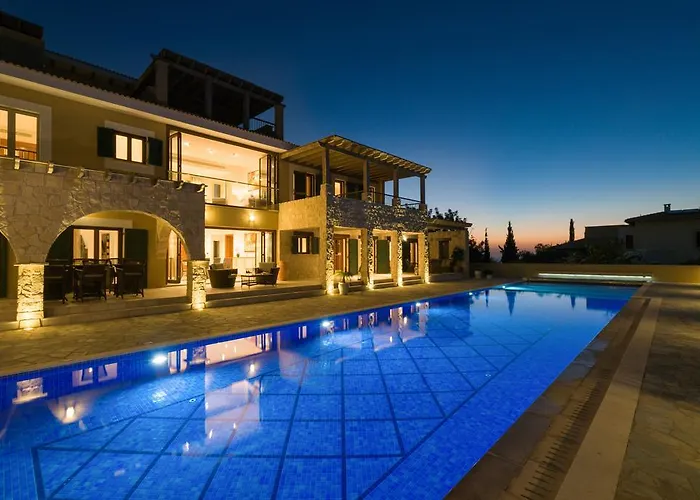 Villa 5 Bedroom Rio With Large Private Pool And Hot Tub, Aphrodite Hills Kouklia